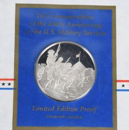 12- SILVER MEDALS w/ FIRST DAY ISSUES 9.5ozt
