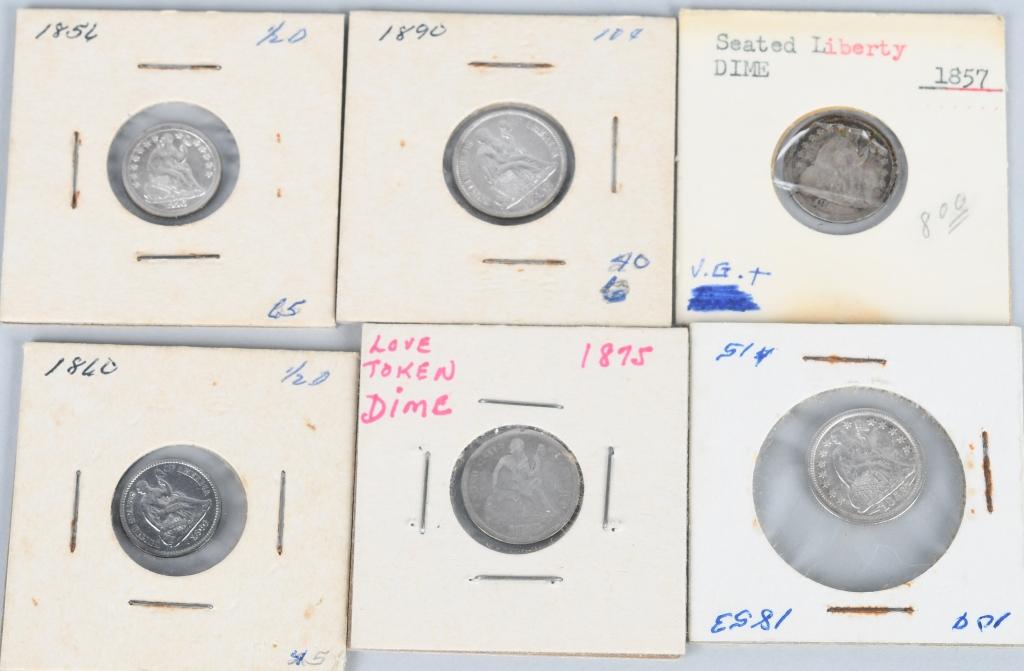12- SILVER TYPE COINS