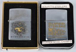 8- ZIPPO VINTAGE LIGHTERS
