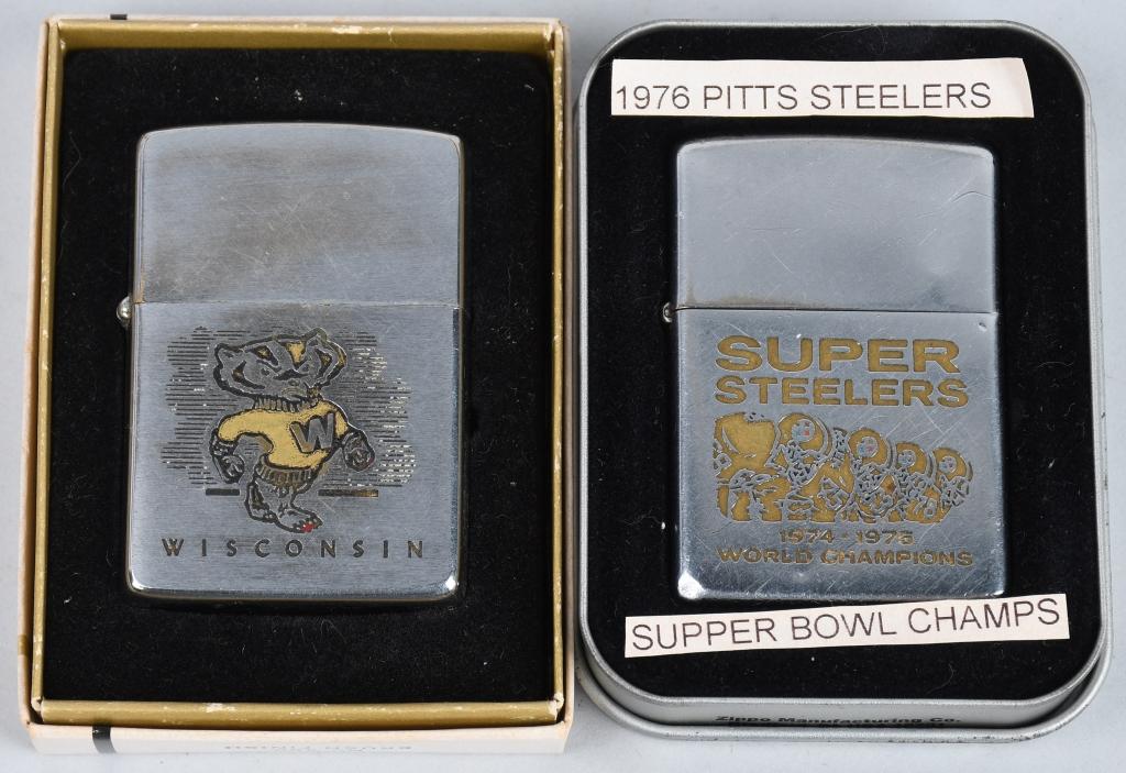 8- ZIPPO VINTAGE LIGHTERS