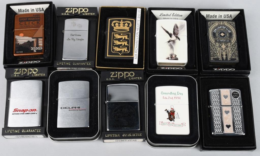 20- ZIPPO LIGHTERS