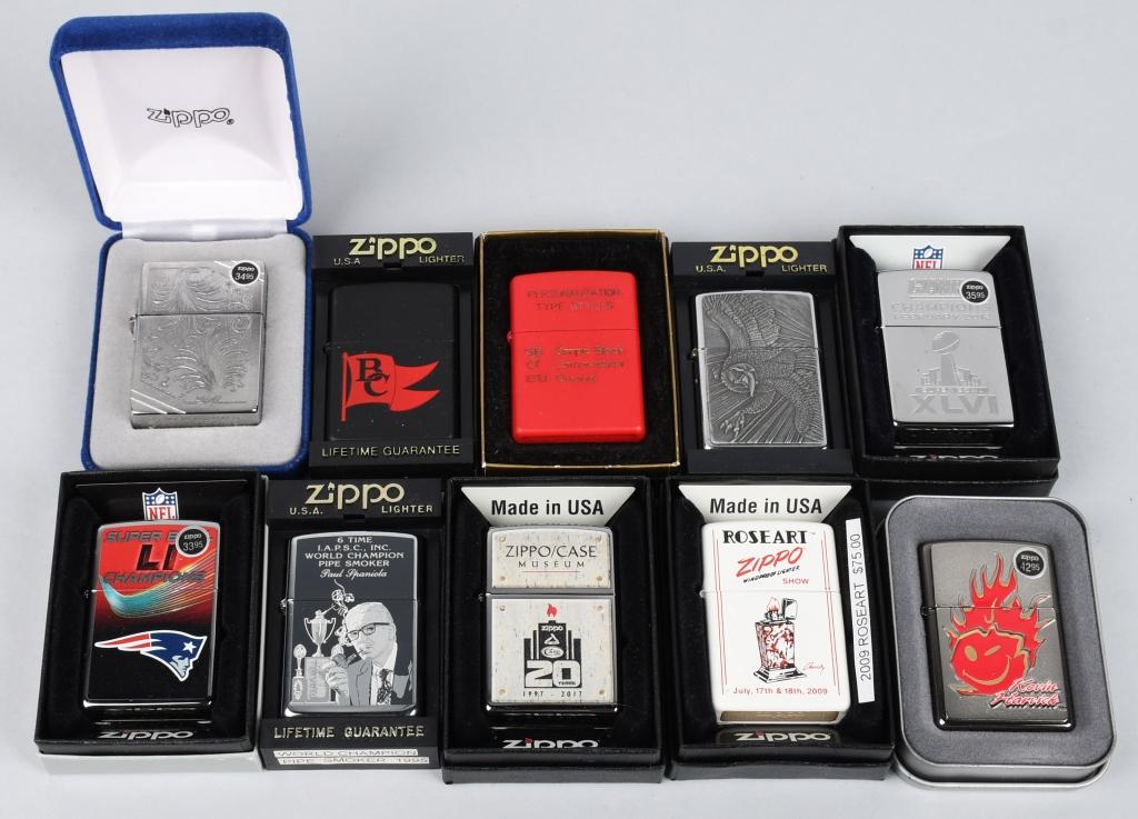 20- ZIPPO LIGHTERS