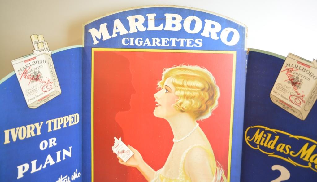 Marlboro Cigarettes Tri-Fold Counter Display
