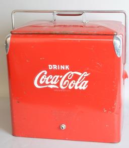 Drink Coca-Cola Embossed Metal Cooler