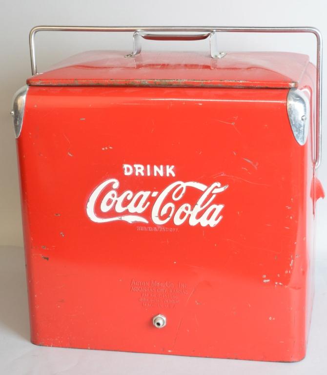 Drink Coca-Cola Embossed Metal Cooler