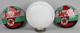 Texaco (black-T) Sky Chief 13.5" Globe Lenses