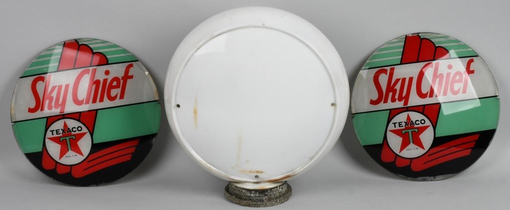 Texaco (black-T) Sky Chief 13.5" Globe Lenses