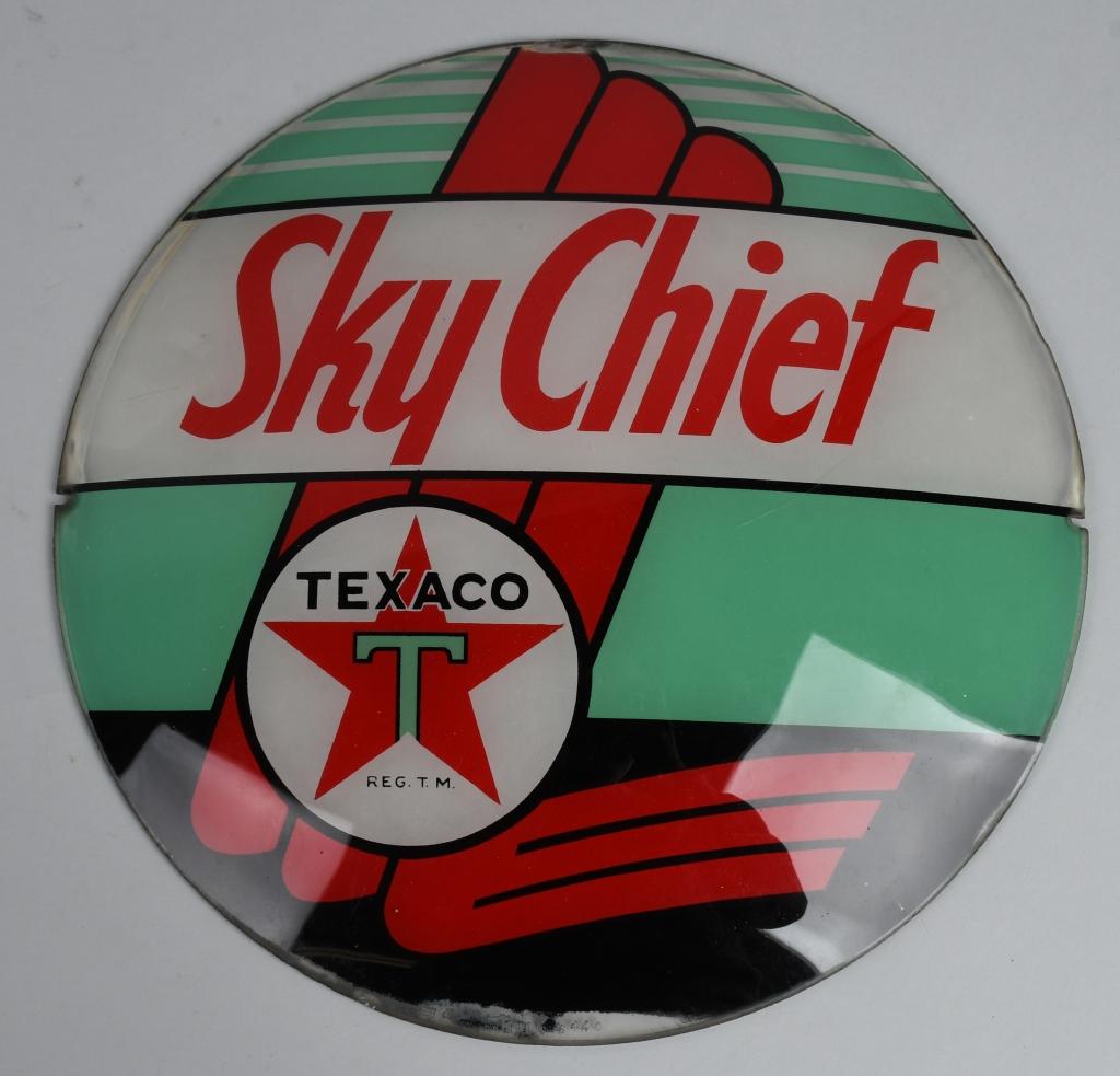 Texaco (black-T) Sky Chief 13.5" Globe Lenses