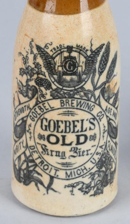 3- Stoneware Beer Bottles