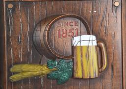 Blatz Brewed Beer Plastic Sign