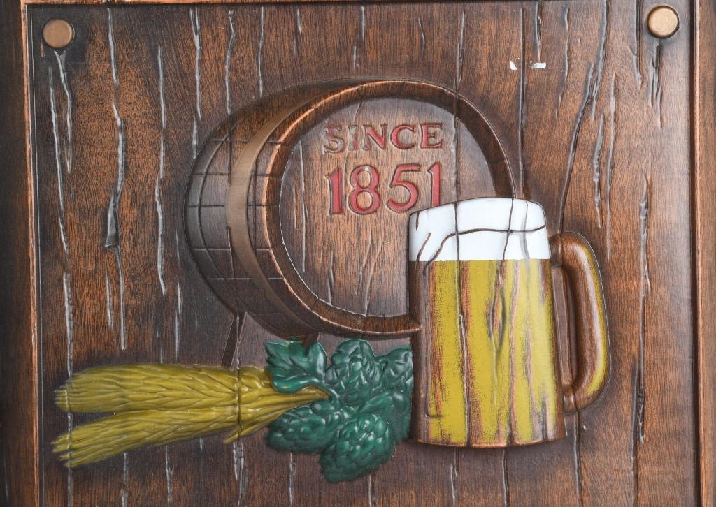 Blatz Brewed Beer Plastic Sign