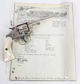 FACTORY ENGRAVED COLT NEW POLICE REVOLVER 1897