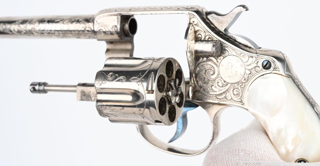FACTORY ENGRAVED COLT NEW POLICE REVOLVER 1897
