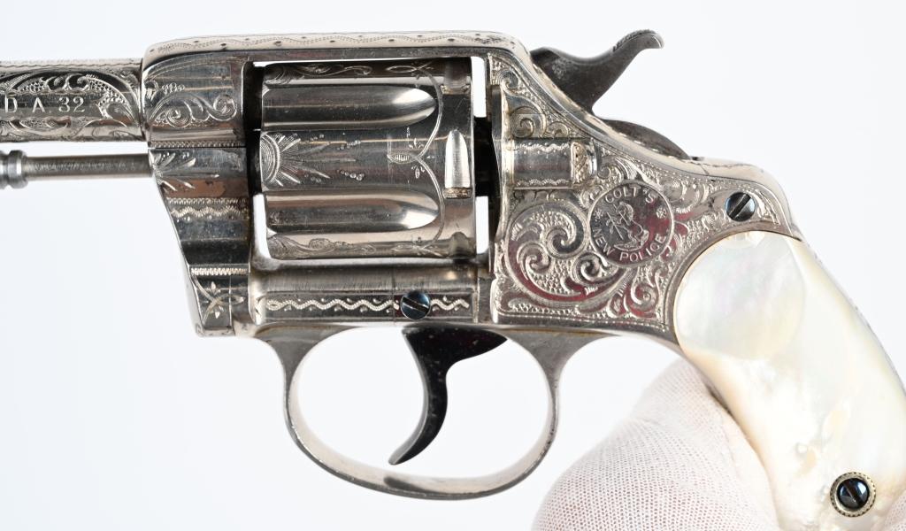 FACTORY ENGRAVED COLT NEW POLICE REVOLVER 1897