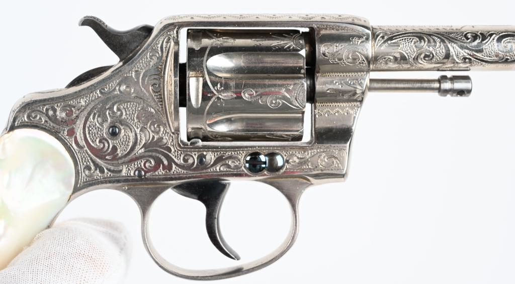 FACTORY ENGRAVED COLT NEW POLICE REVOLVER 1897