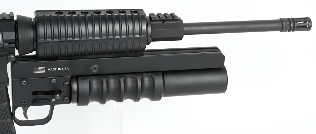 DPMS MODEL LR-308 SEMI AUTO RIFLE & 37mm LAUNCHER