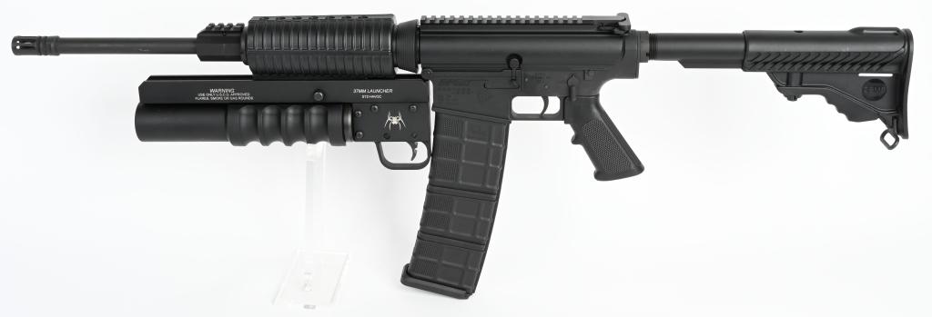 DPMS MODEL LR-308 SEMI AUTO RIFLE & 37mm LAUNCHER