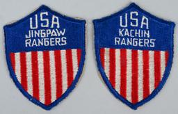 WWII US ARMY JINGPAW RANGERS KACHIN RANGERS PATCH