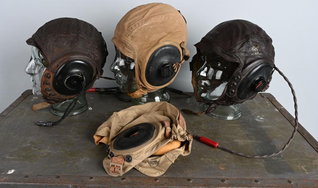 WWII NAMED PILOT GROUPING w/ PARACHUTE AND GEAR