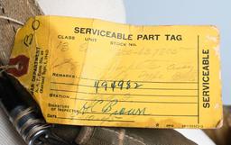 WWII NAMED PILOT GROUPING w/ PARACHUTE AND GEAR