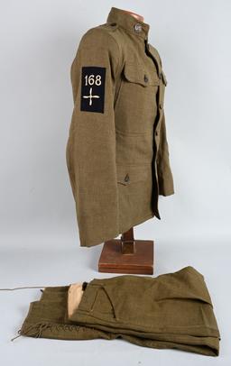 WW1 US AIR SERVICE 168TH SQUADRON UNIFORM WWI