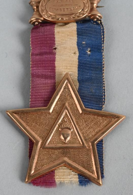 CIVIL WAR ARMY OF THE CUMBERLAND GOLD CORPS BADGE