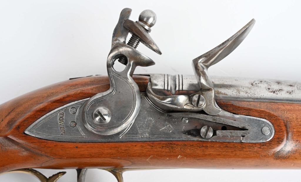 REPRODUCTION BRITISH TOWER FLINT PISTOL.