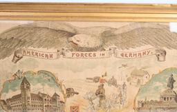 WW1 US ARMY CHRISTMAS 1919 POSTER 3RD ARMY WWI