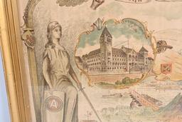 WW1 US ARMY CHRISTMAS 1919 POSTER 3RD ARMY WWI