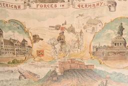 WW1 US ARMY CHRISTMAS 1919 POSTER 3RD ARMY WWI