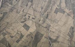 1876 ORIGINAL CIVIL WAR MAP OF GETTYSBURG 3RD DAY