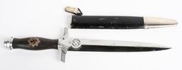 WWII NAZI GERMAN RLB DAGGER BY KRONECK EM TYPE II