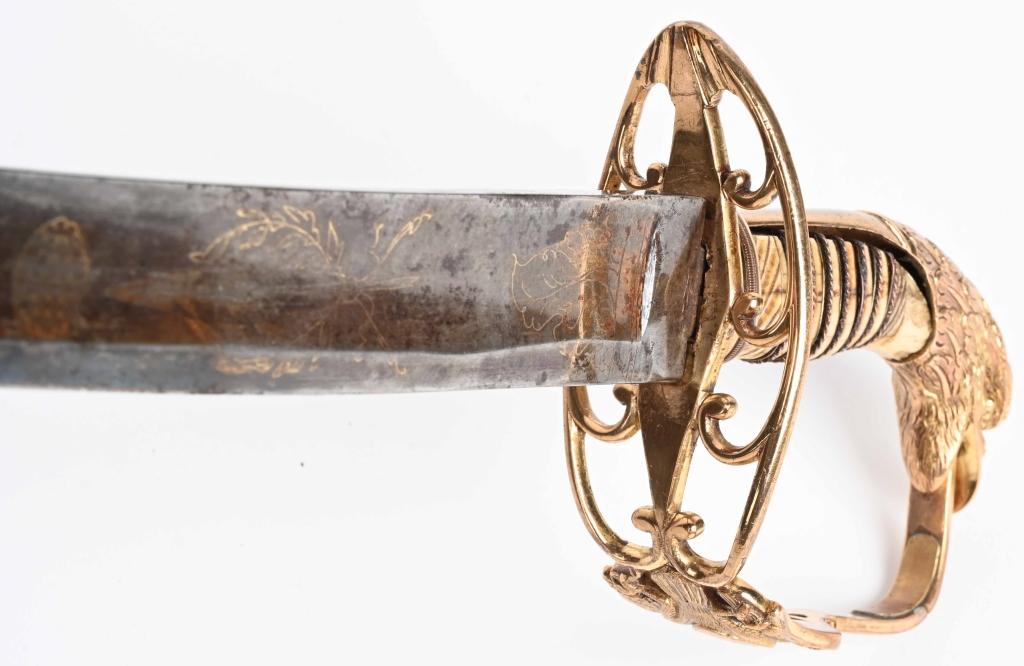 WAR of 1812 MOUNTED ARTILLERY EAGLEHEAD SWORD