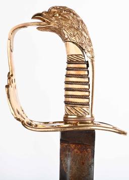 WAR of 1812 MOUNTED ARTILLERY EAGLEHEAD SWORD