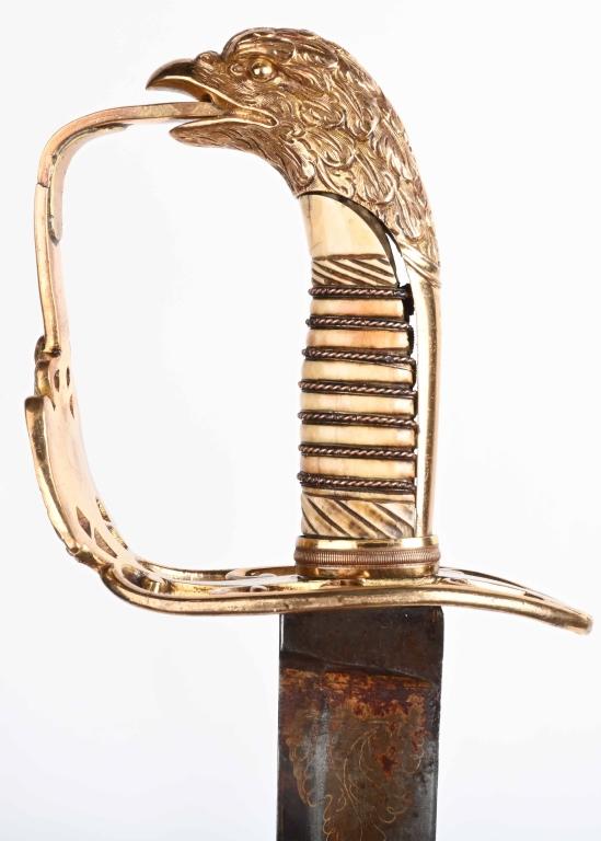 WAR of 1812 MOUNTED ARTILLERY EAGLEHEAD SWORD