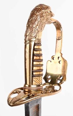 WAR of 1812 MOUNTED ARTILLERY EAGLEHEAD SWORD