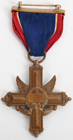 WWII NUMBERED DSC MEDAL W WRAPPED BROOCH 13998