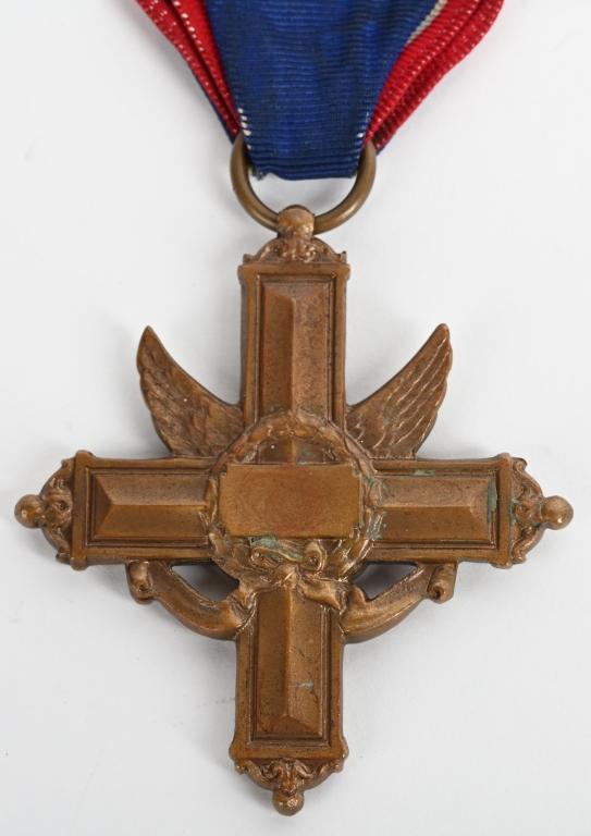 WWII NUMBERED DSC MEDAL W WRAPPED BROOCH 13998