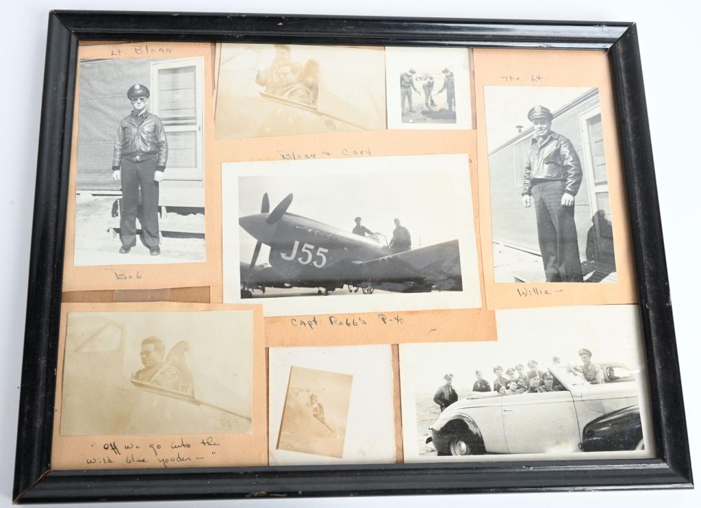 WWII US ARMY AIR CORPS P-51 PILOT GROUPING