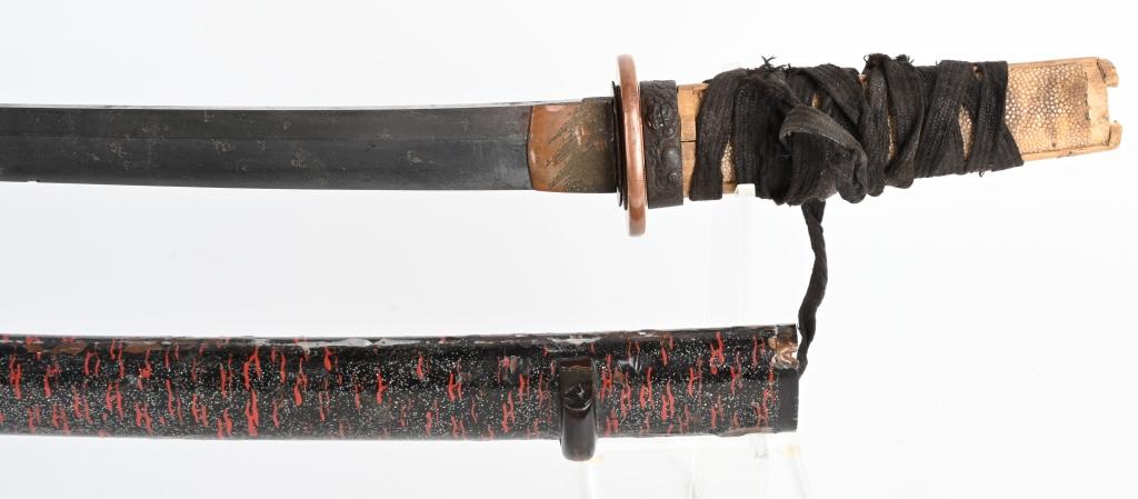 JAPANESE WAKIZASHI SHORT SWORD, CIRCA 1600'S