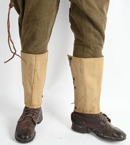WW1 US 28th DIVISION UNIFORM GROUPING W HELMET WWI