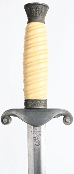 WWII NAZI GERMAN ARMY OFFICER DAGGER WKC WW2