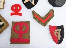 WWI US ARMY SHOULDER SLEEVE INSIGNIA PATCH LOT WW1