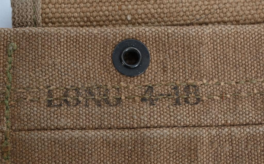 WWI US ARMY LONG 1918 BAR AMMO BELT 1918 DATED WW1