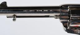 BOXED CUSTOM SHOP COLT NICKEL SAA REVOLVER