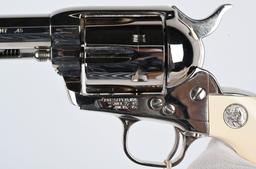 BOXED CUSTOM SHOP COLT NICKEL SAA REVOLVER