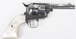 USFA FACTORY ENGRAVED NICKEL SHERRIFS MODEL