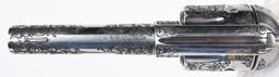 USFA FACTORY ENGRAVED NICKEL SHERRIFS MODEL