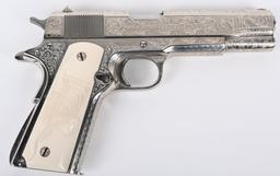DAVID HARRIS CATTLE BRAND ENGRAVED COLT 1911 GOV'T