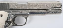 DAVID HARRIS CATTLE BRAND ENGRAVED COLT 1911 GOV'T